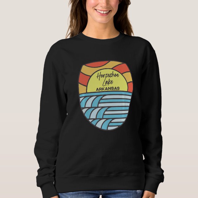 Horseshoe Lake Arkansas Ar Sunset Vacation Souveni Sweatshirt (Front)