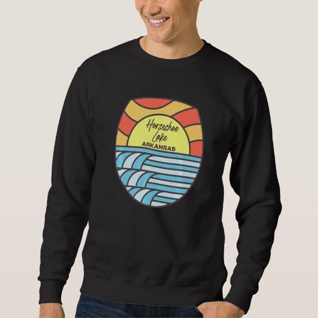 Horseshoe Lake Arkansas Ar Sunset Vacation Souveni Sweatshirt (Front)