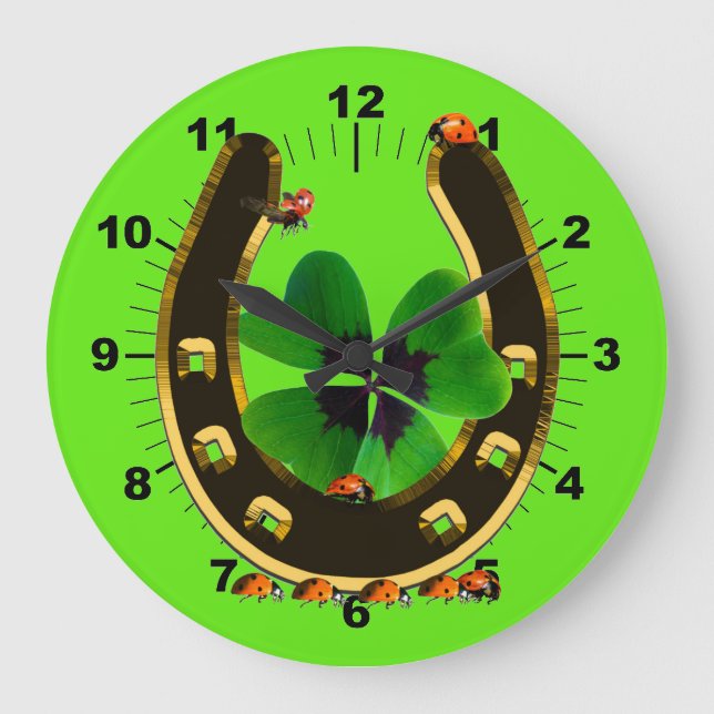 Horseshoe Large Clock (Front)