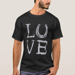 Horseshoe Love Trimming Equine Hoof Horseshoeing F T-Shirt