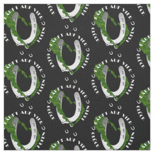 Horseshoe of happiness — happiness runs on four  fabric