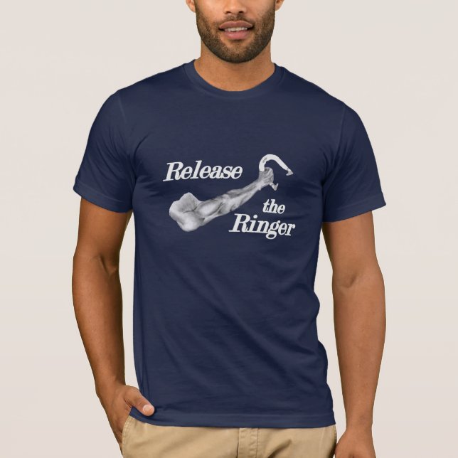 HorseShoe Pitching Basic Bella Canvas T-Shirt (Front)