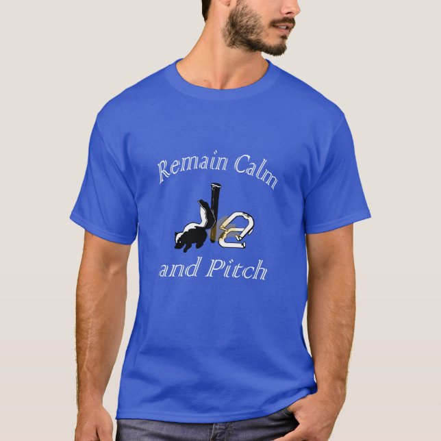 HorseShoe Pitching Basic Dark Tee (Front)