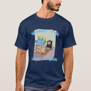HorseShoe Pitching Basic Dark Tee-Winners Train T-Shirt