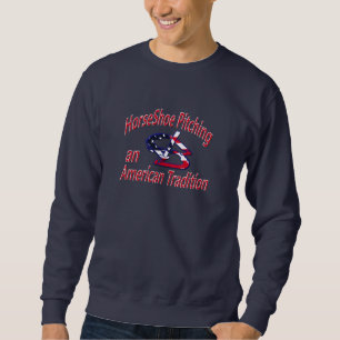 HorseShoe Pitching Sweat Shirt-American Tradition Sweatshirt