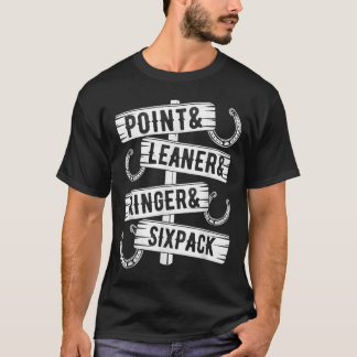 Horseshoe Pitching Tournament Leaner Sixpack Ringe T-Shirt