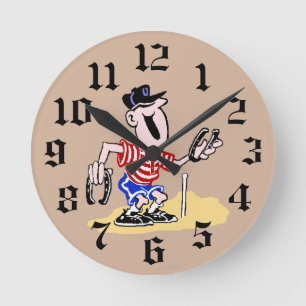 HorseShoe Pitching Wall Clock