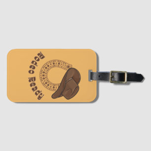 Horseshoe Rodeo Ready Luggage Tag