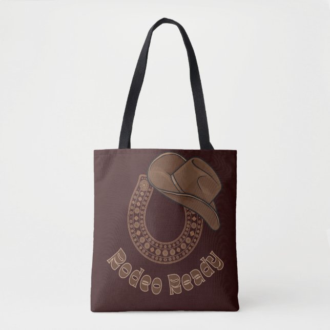 Horseshoe Rodeo Ready Tote Bag (Front)