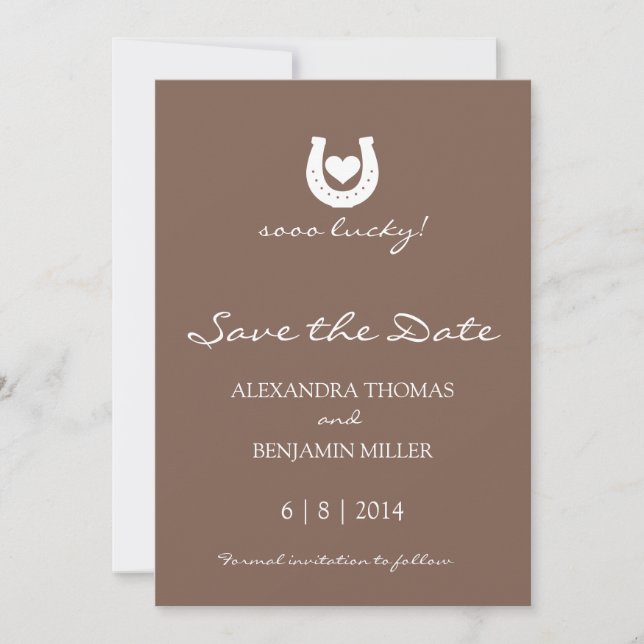 Horseshoe Save the Date (Front)