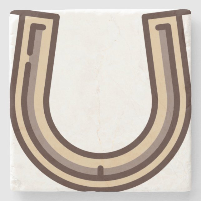 horseshoe stone coaster (Front)