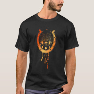 Horseshoe Third Eye Dream Catcher Lucky Fantasy Ma T-Shirt