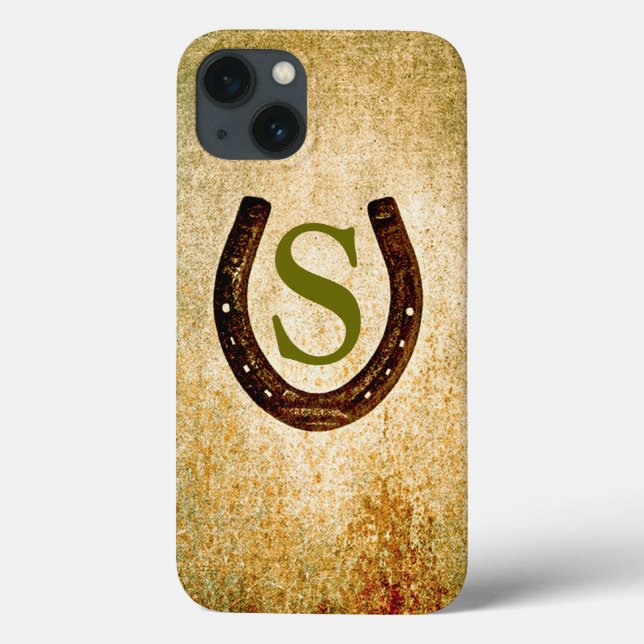 Horseshoe with Monogram to Personalize Case-Mate iPhone Case (Back)