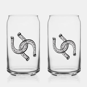 Horseshoes Can Glass