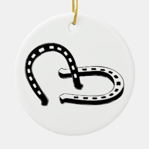 Horseshoes Ceramic Tree Decoration