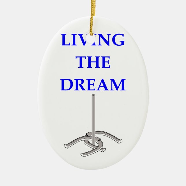 horseshoes ceramic tree decoration (Front)