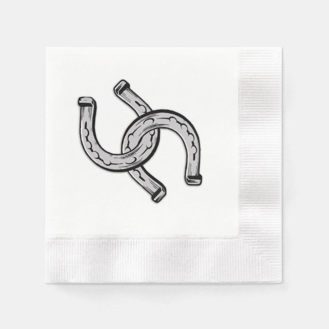 Horseshoes Napkin (Front)