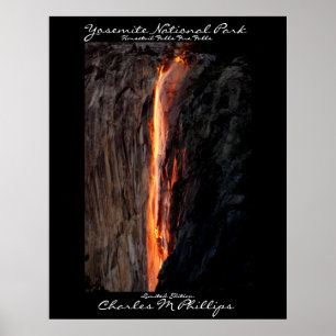 Horsetail  falls Fire Falls Poster
