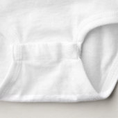 horsey baby bodysuit (Detail - Bottom (in White))