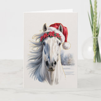 Horsey Christmas Greeting Card
