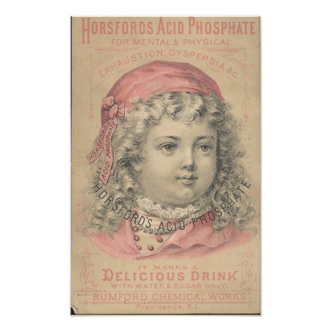 Horsfords Acid Phosphate Ephemera Photo Print (Front)