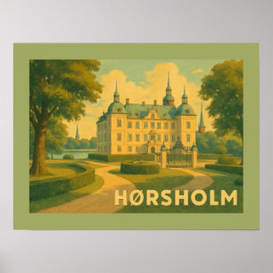 Hørsholm Denmark Church Poster