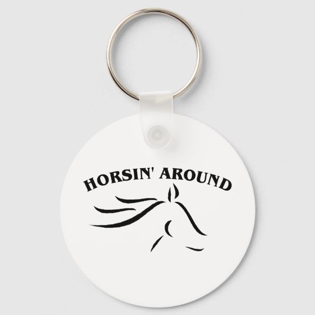 Horsin' Around Key Ring (Front)