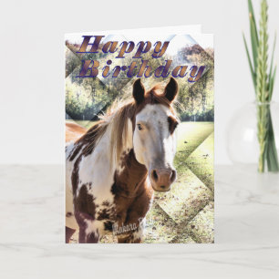 Horsin' around on your birthday card