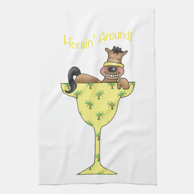 Horsin' Around Tea Towel (Vertical)