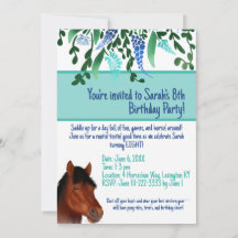 Horsing Around Flower Lover Brown Horse