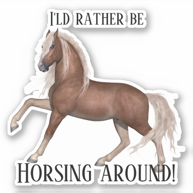 Horsing Around (Light Background) (Front)