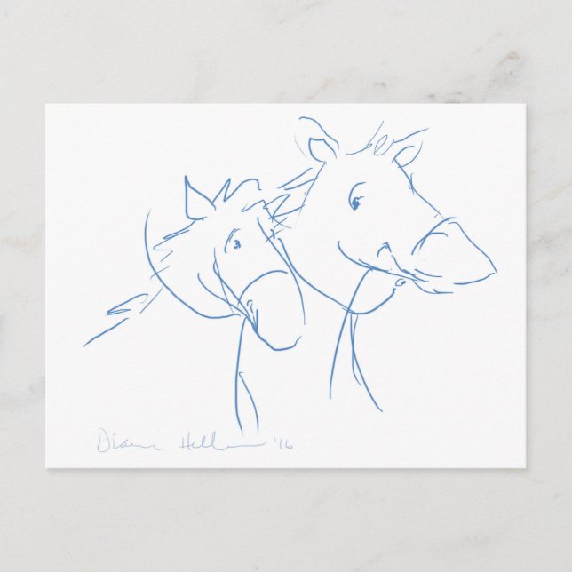 Horsing around psotcard postcard (Front)