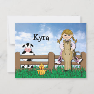 Horsing Around Thank You Card