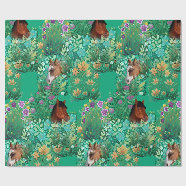  Horsing Around Wrapping Paper (Flat)