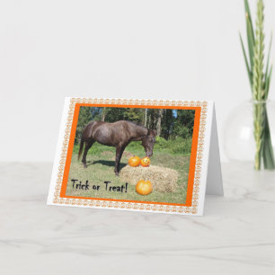 Horsy Halloween Card