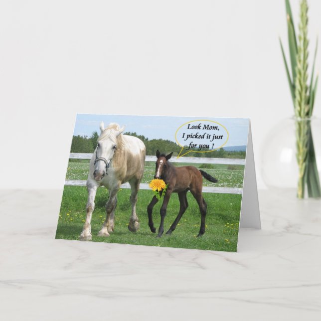 Horsy Mother's Day Card (Front)