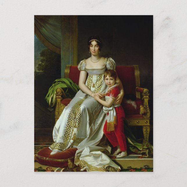 Hortense de Beauharnais and her Son Postcard (Front)