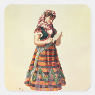 Hortense Schneider Square Sticker