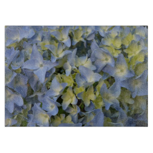 hortensias bleus cutting board