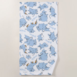 Horton Hears A Who Monkey Pattern Beach Towel