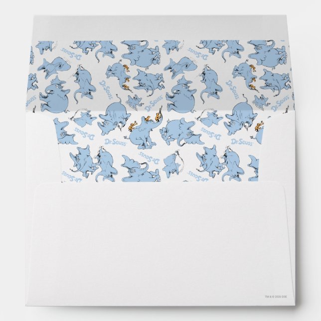 Horton Hears A Who Monkey Pattern Envelope (Back (Bottom))