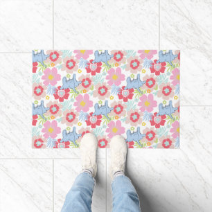 Horton Hears A Who Pastel Flower Pattern Doormat