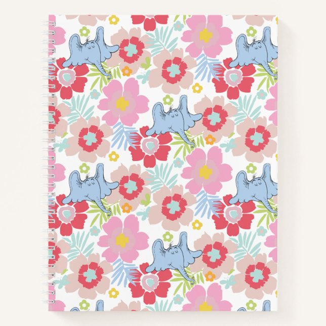 Horton Hears A Who | Pastel Flower Pattern Notebook (Front)