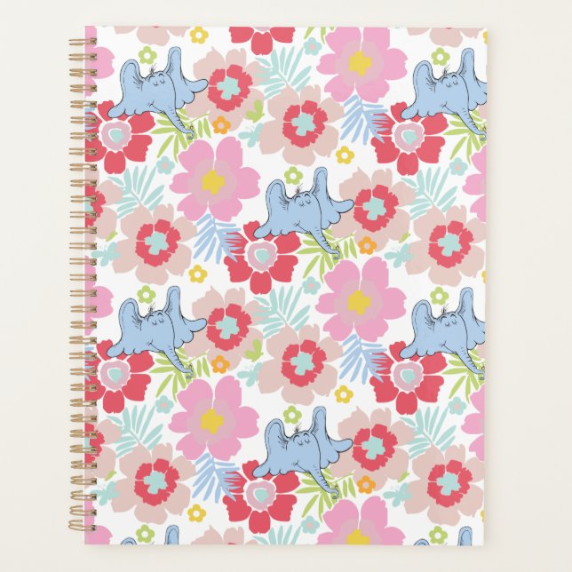 Horton Hears A Who | Pastel Flower Pattern Planner (Front)
