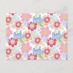 Horton Hears A Who   Pastel Flower Pattern Postcard