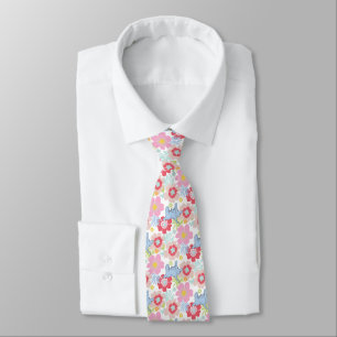 Horton Hears A Who Pastel Flower Pattern Tie