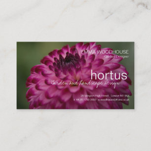 Hortus - Dahlia Business Card