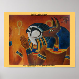 Horus and Anubis Poster