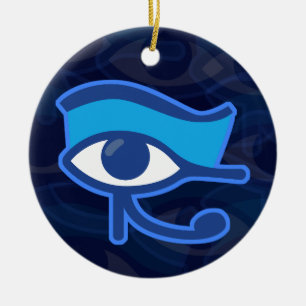 Horus Eye Ceramic Ornament