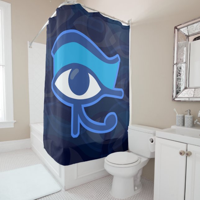 Horus Eye Shower Curtain (In Situ)